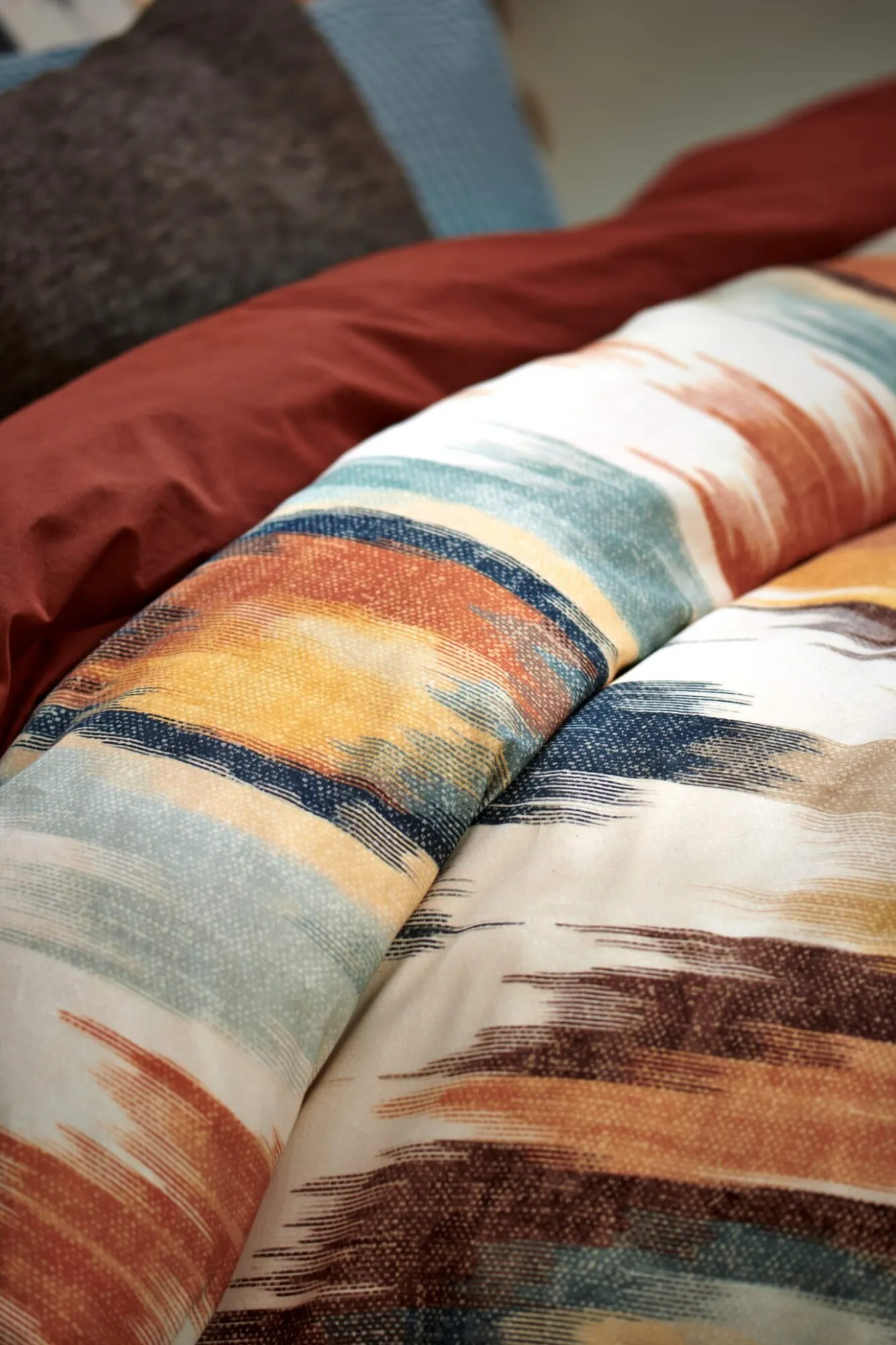 Vandyck Vandyck WASHED COTTON duvet cover Rusty Brown 200x220 cm