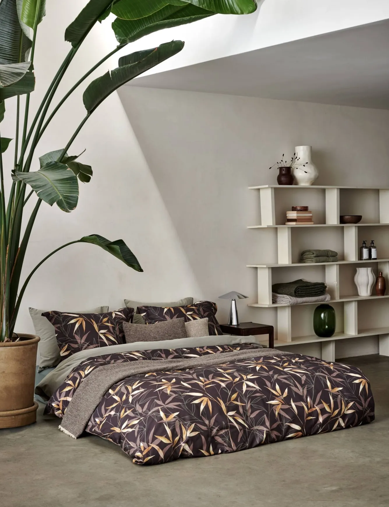 Vandyck Vandyck ZEN GARDEN duvet cover Dark Chocolate 200x220 cm
