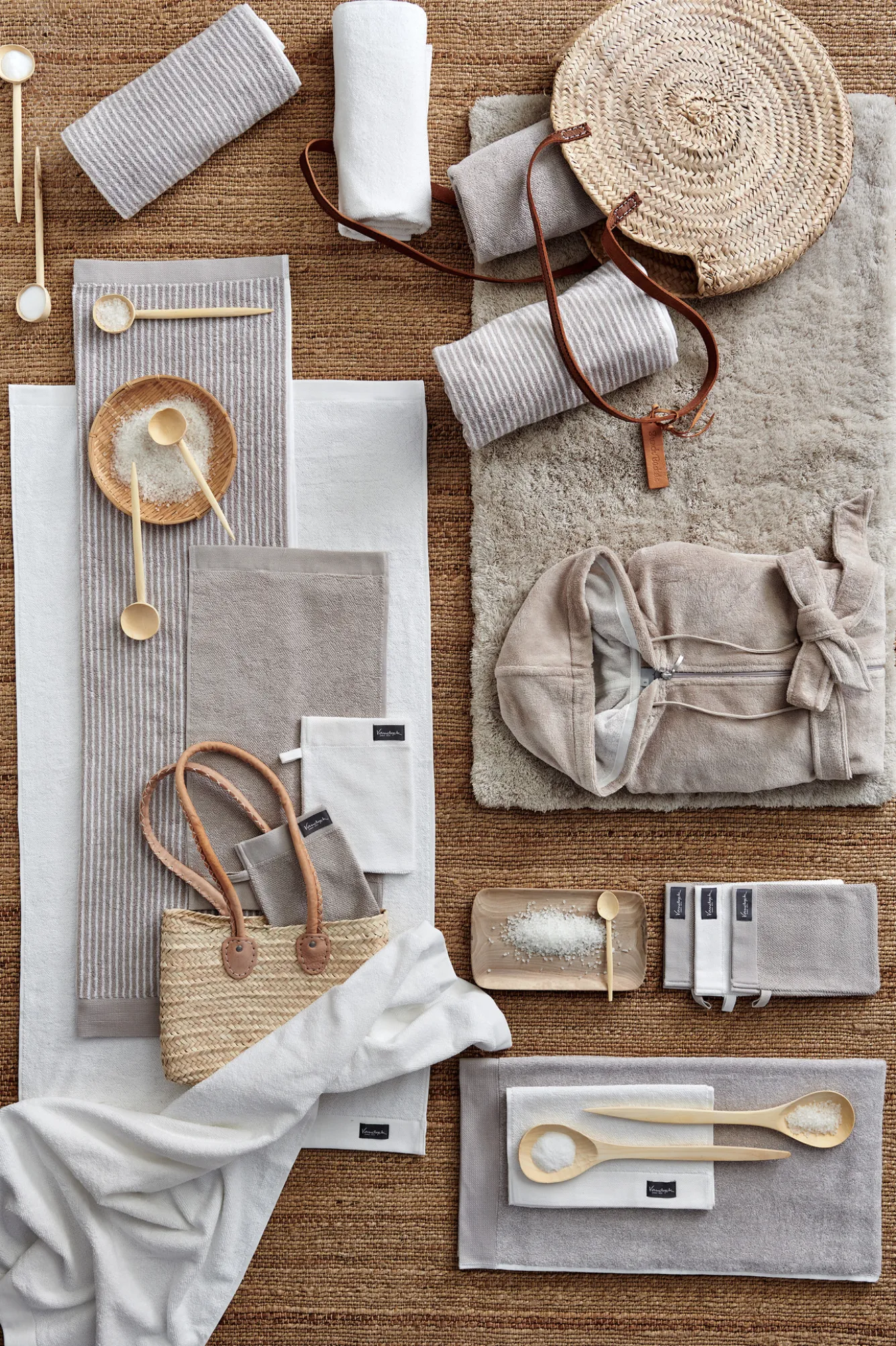 Vandyck Washcloth HOME Mouliné White (BAKC18201) set/6 pieces