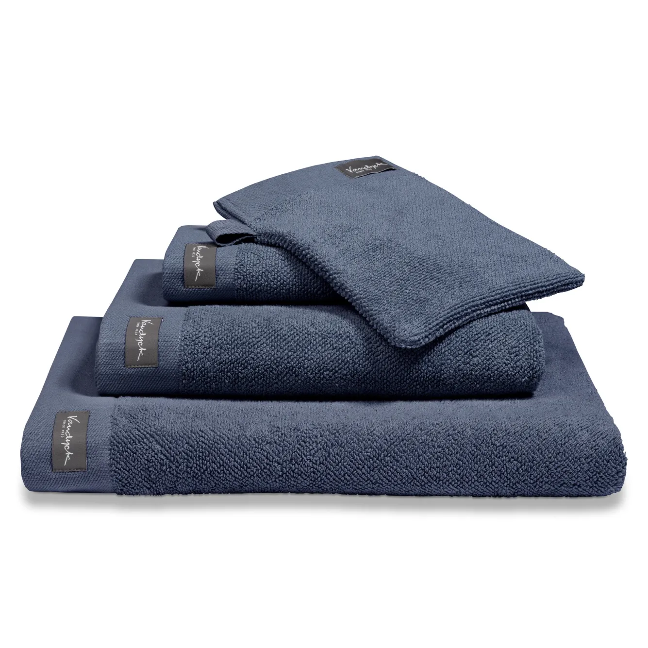 Vandyck Washcloth HOME collection Uni Blue Ink-199 (BAKC13202) set/6 pieces