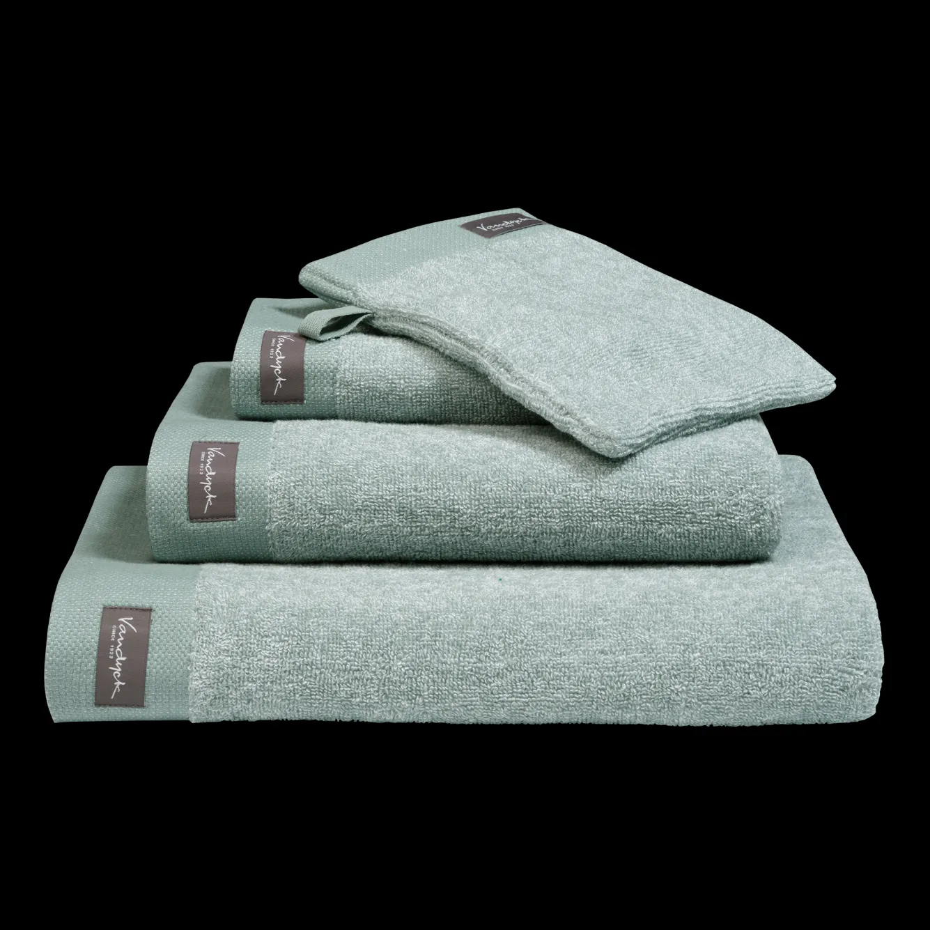 Vandyck Washcloth HOME Mouliné Pearl Blue (BAKC18201) set/6 pieces