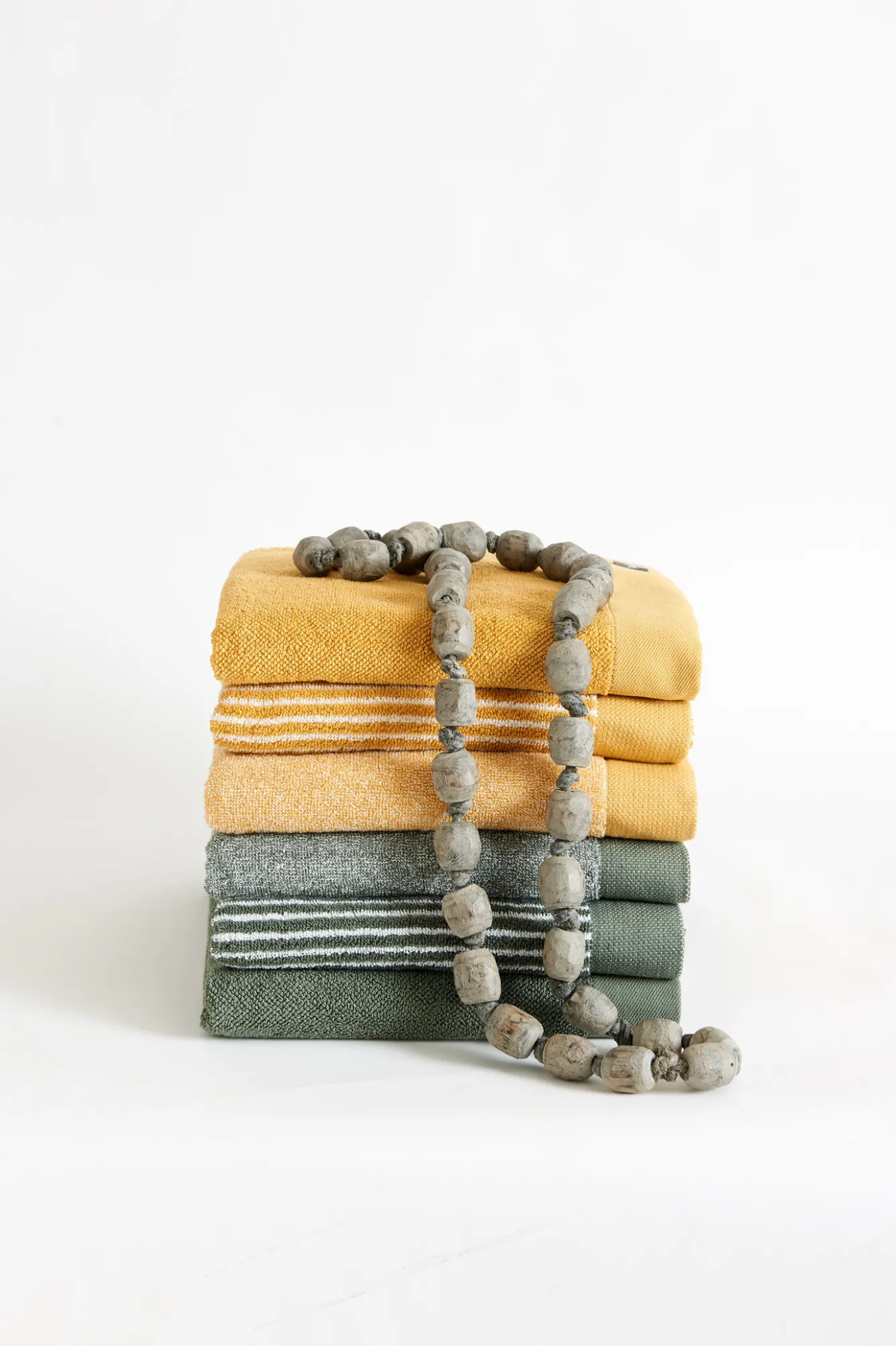 Vandyck Washcloth HOME Mouliné Olive (BAKC18201) set/6 pieces