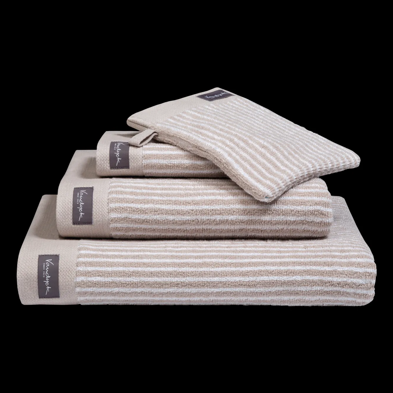Vandyck Washcloth HOME Petit Ligne White (BAKC15101) set/6 pieces
