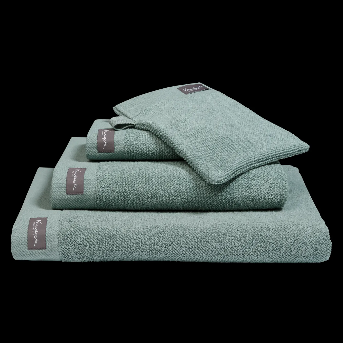 Vandyck Washcloth HOME collection Uni Pearl Blue (BAKC13202) set/6 pieces