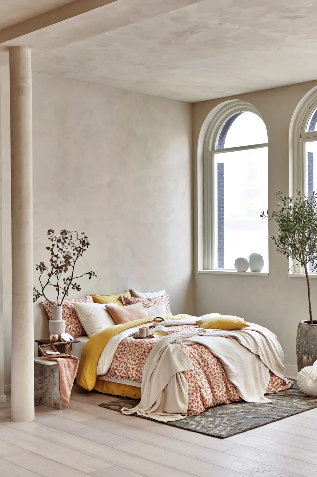 Vandyck WASHED COTTON duvet cover 240x220 cm Cream Tan (cotton) CLLA20201