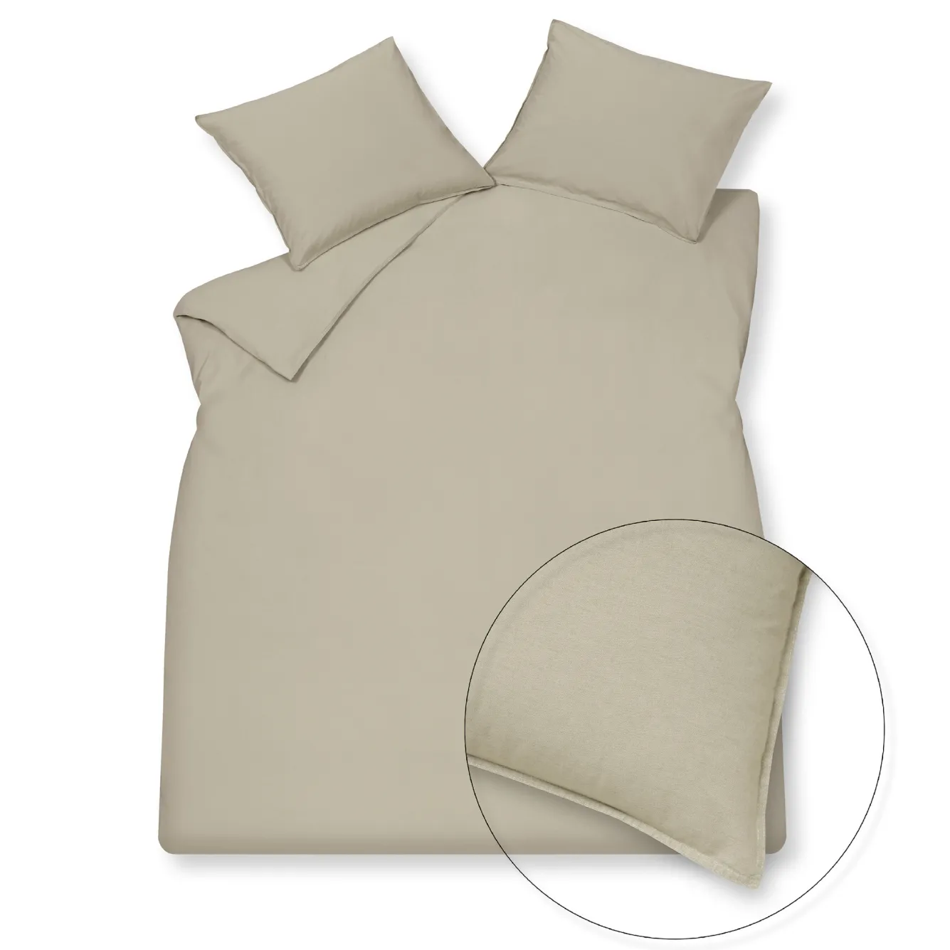 Vandyck WASHED COTTON duvet cover 140x220 cm Stone (cotton)