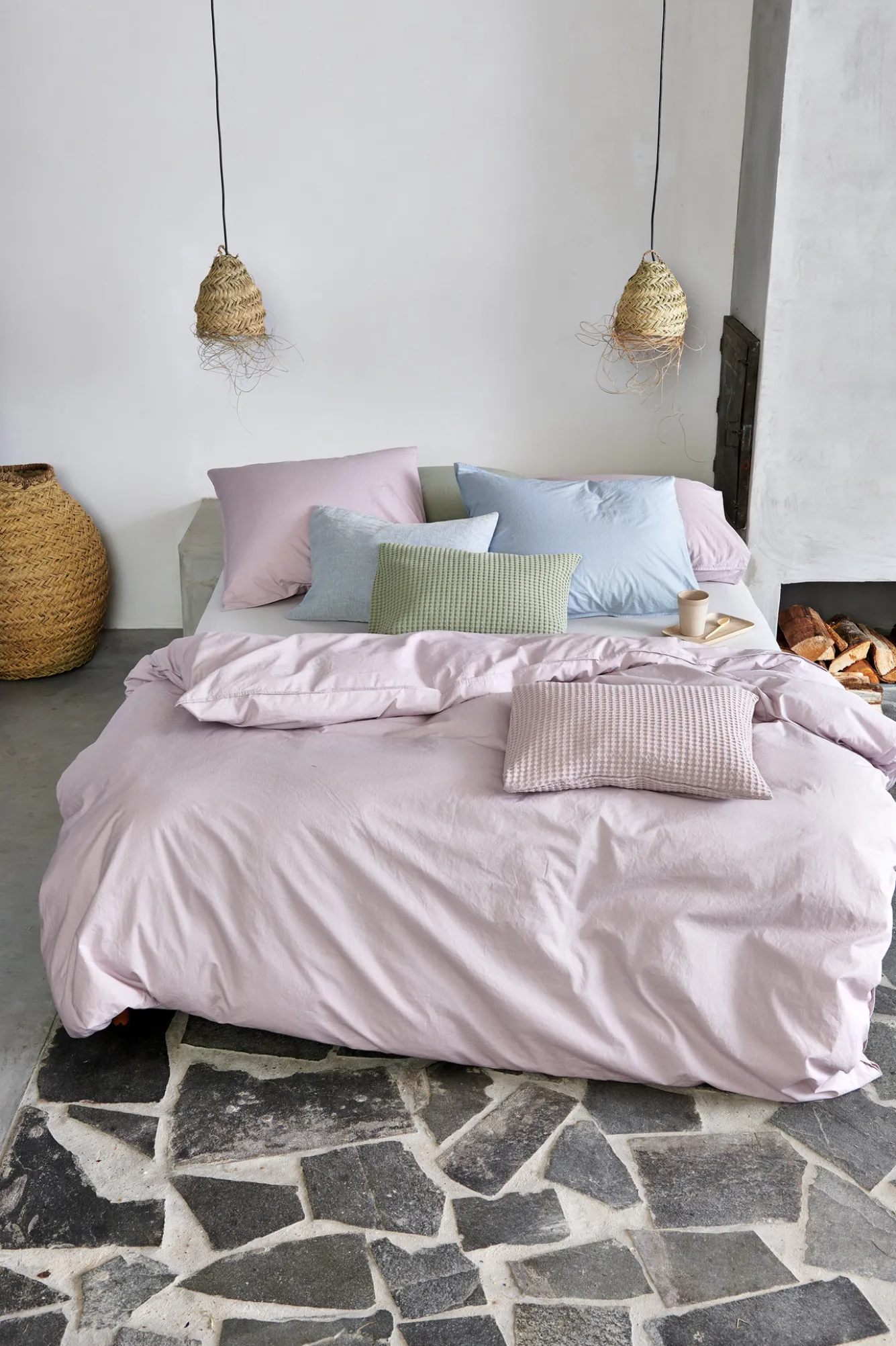Vandyck WASHED COTTON pillowcase 60x70 cm Viola (cotton) CLLA20201