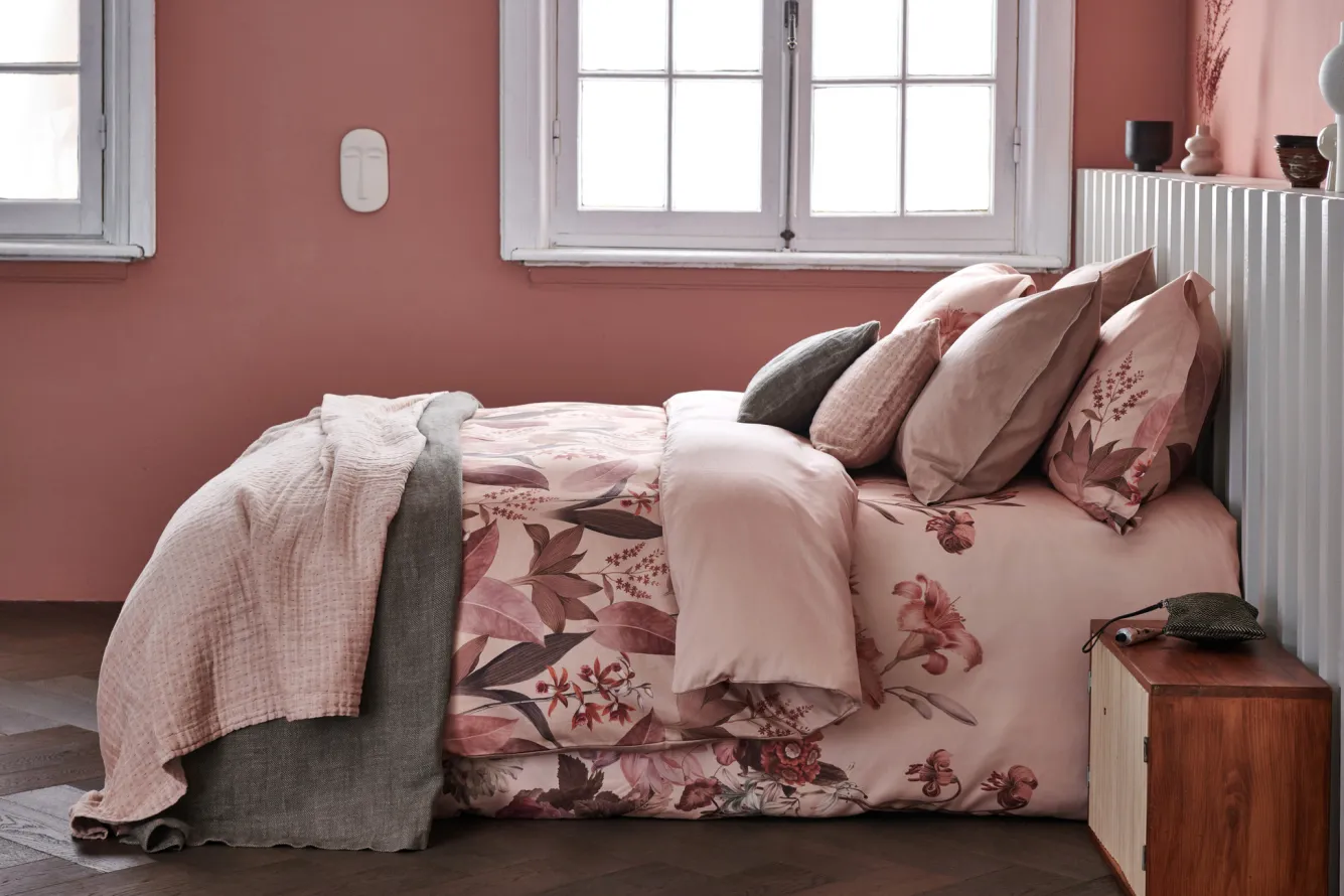 Vandyck WASHED COTTON duvet cover 200x220 cm Old Rose (cotton)