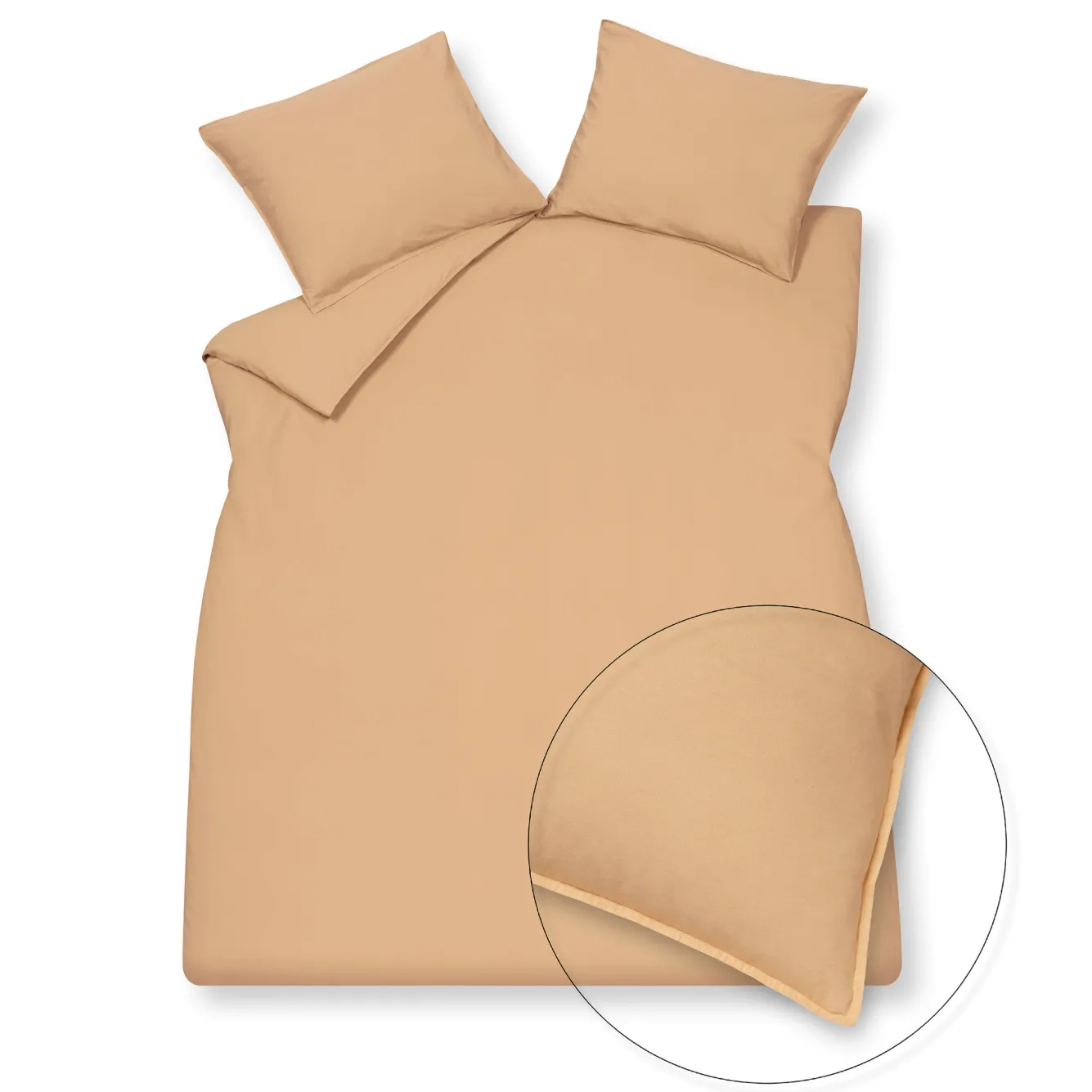 Vandyck WASHED COTTON duvet cover 240x220 cm Apricot Blush (cotton) CLLA20201