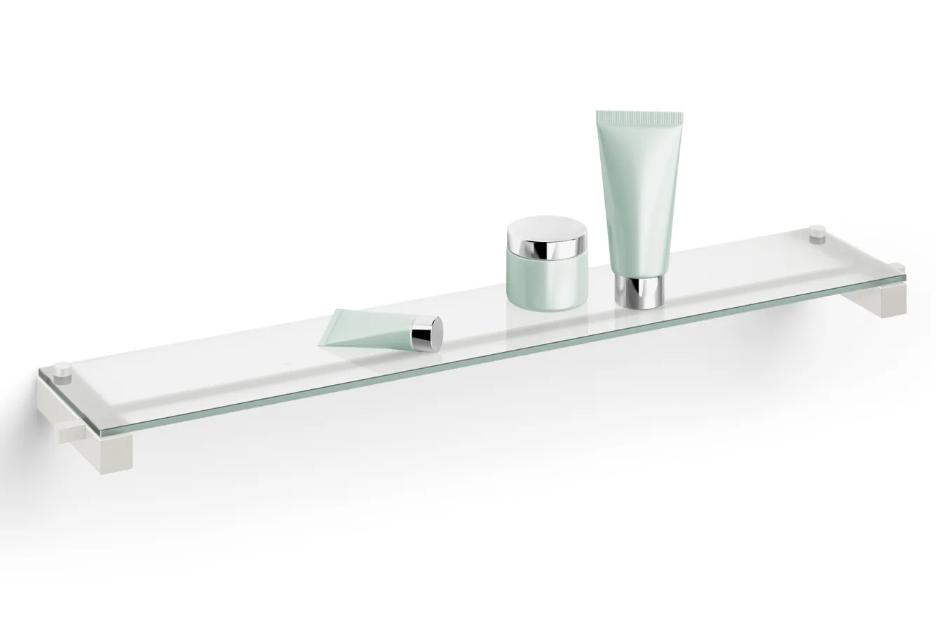 Zack CARVO shelf with glass plate 40816 (white)