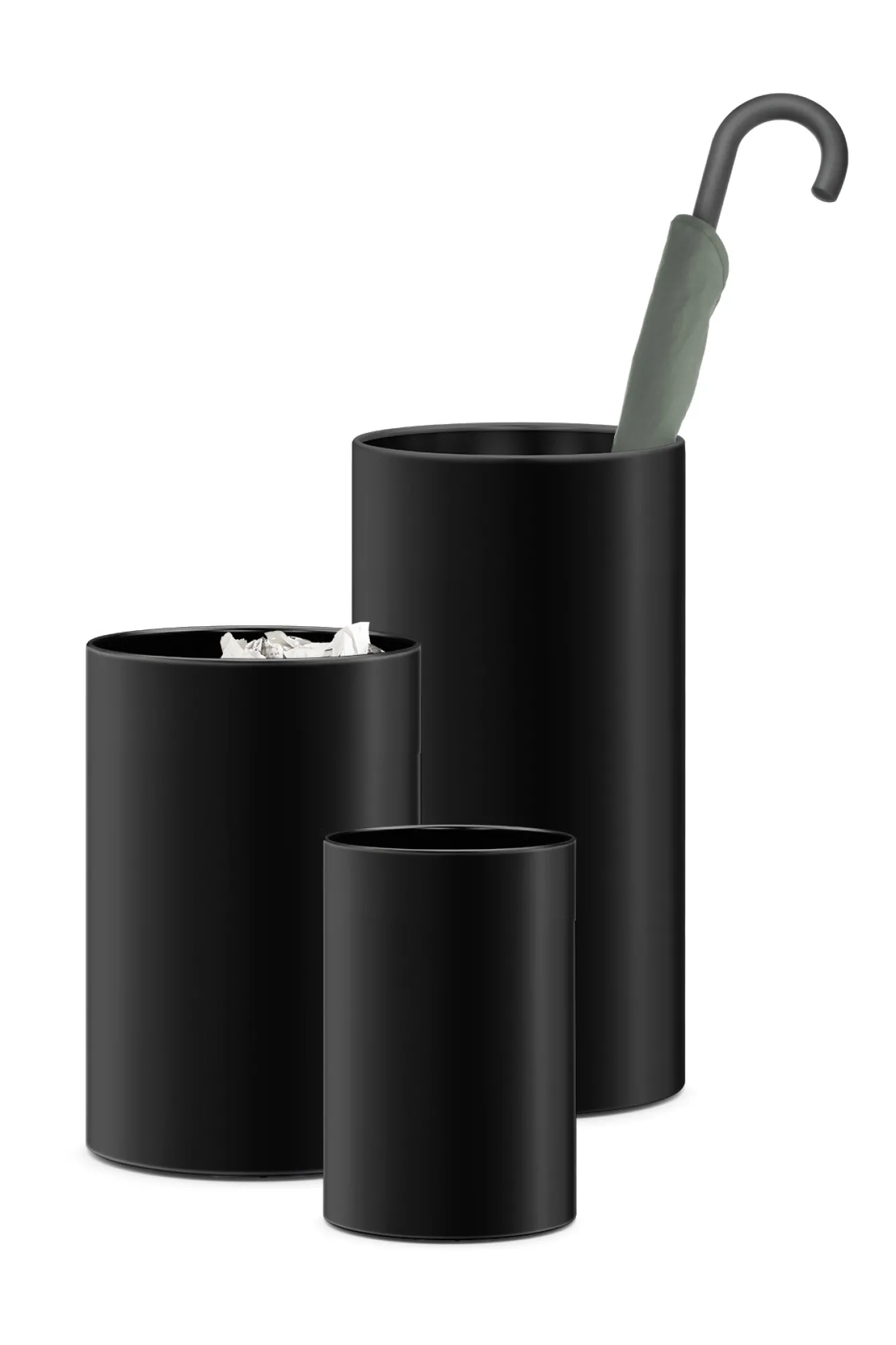 Zack CIVOS wastepaper basket (black) 50508