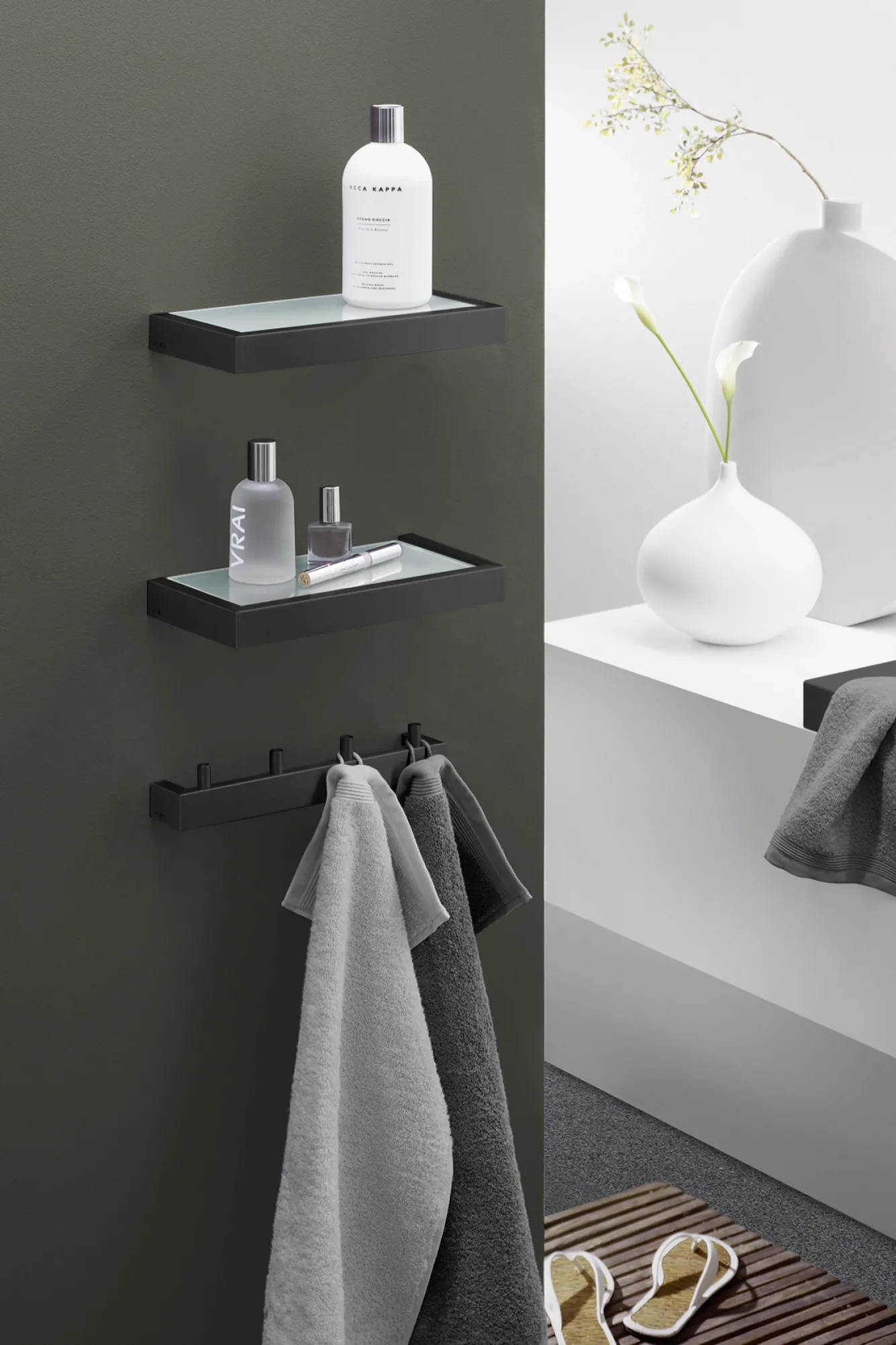 Zack LINEA shelf 46.5 cm 40574 (black)