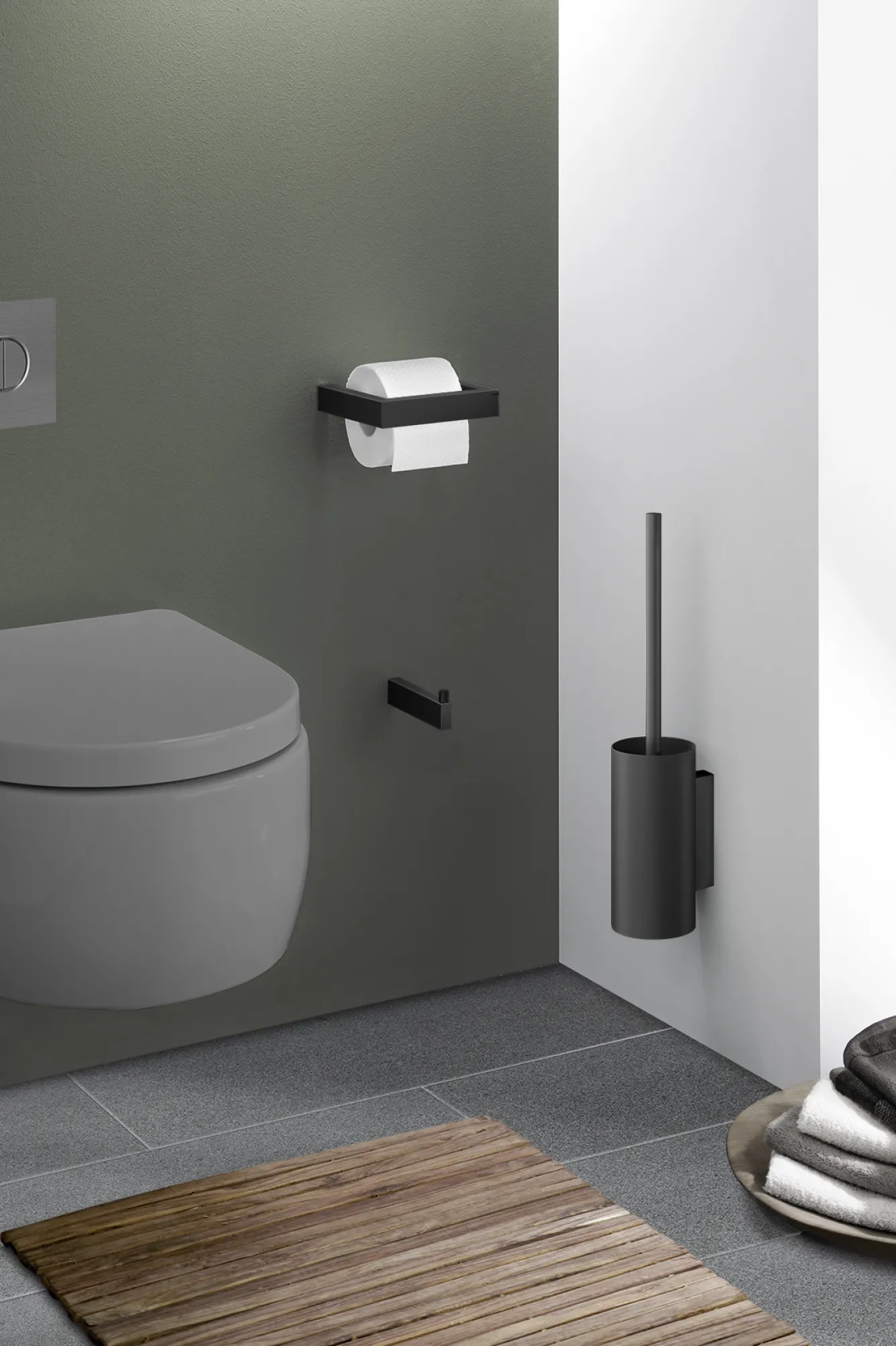Zack LINEA toilet roll holder 40576 (black)