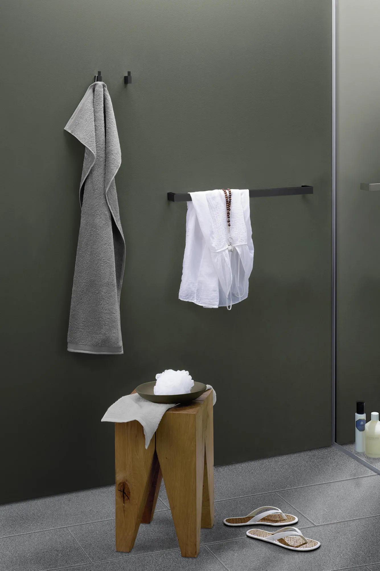 Zack LINEA towel hook 40580 (black)