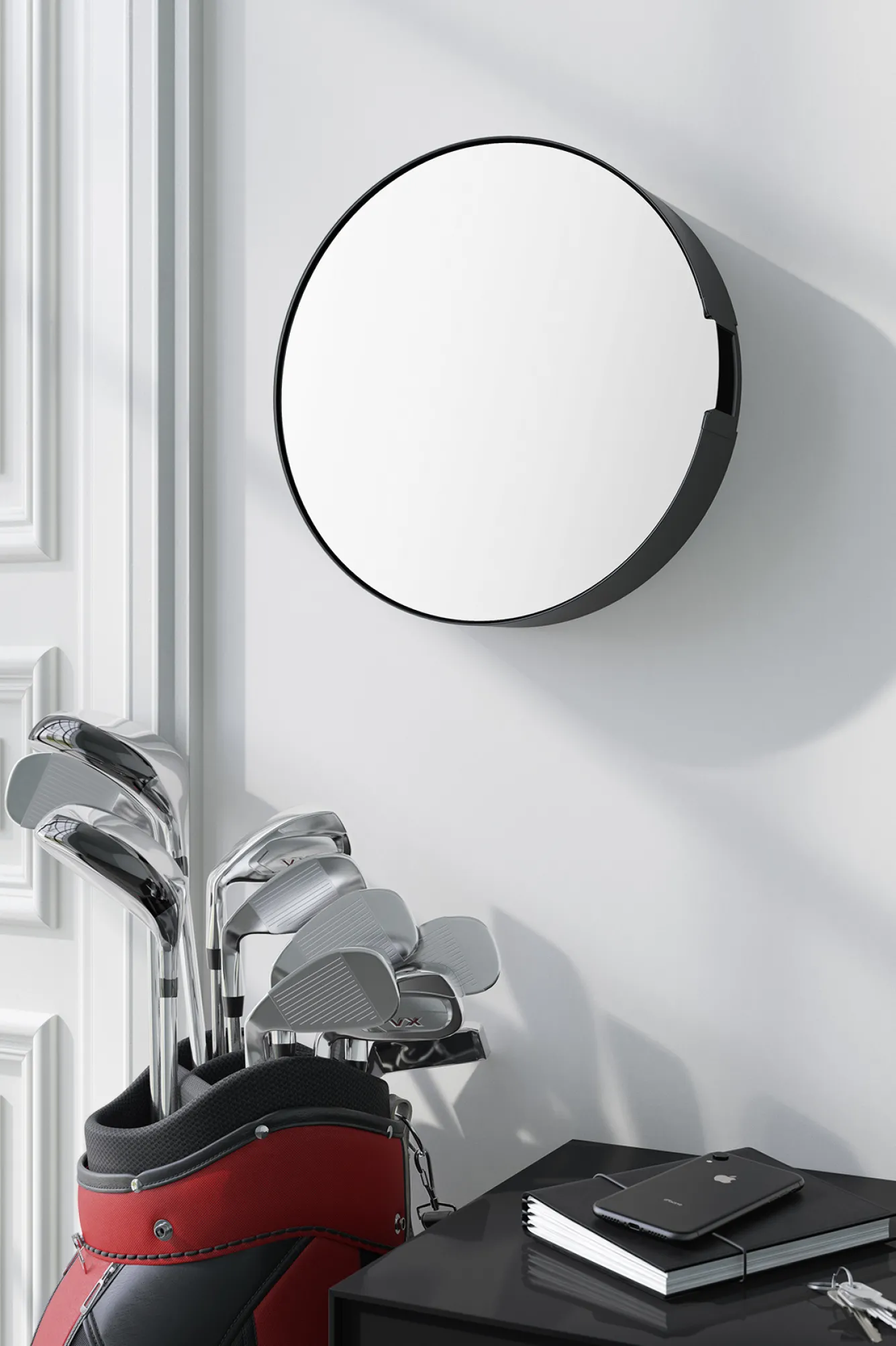 Zack NOLMA key box with mirror 28 cm (black) 50603