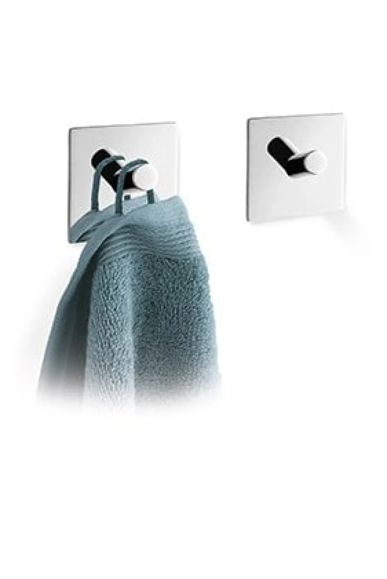 Zack PECO towel hooks self-adhesive set/2 (gloss) 40331